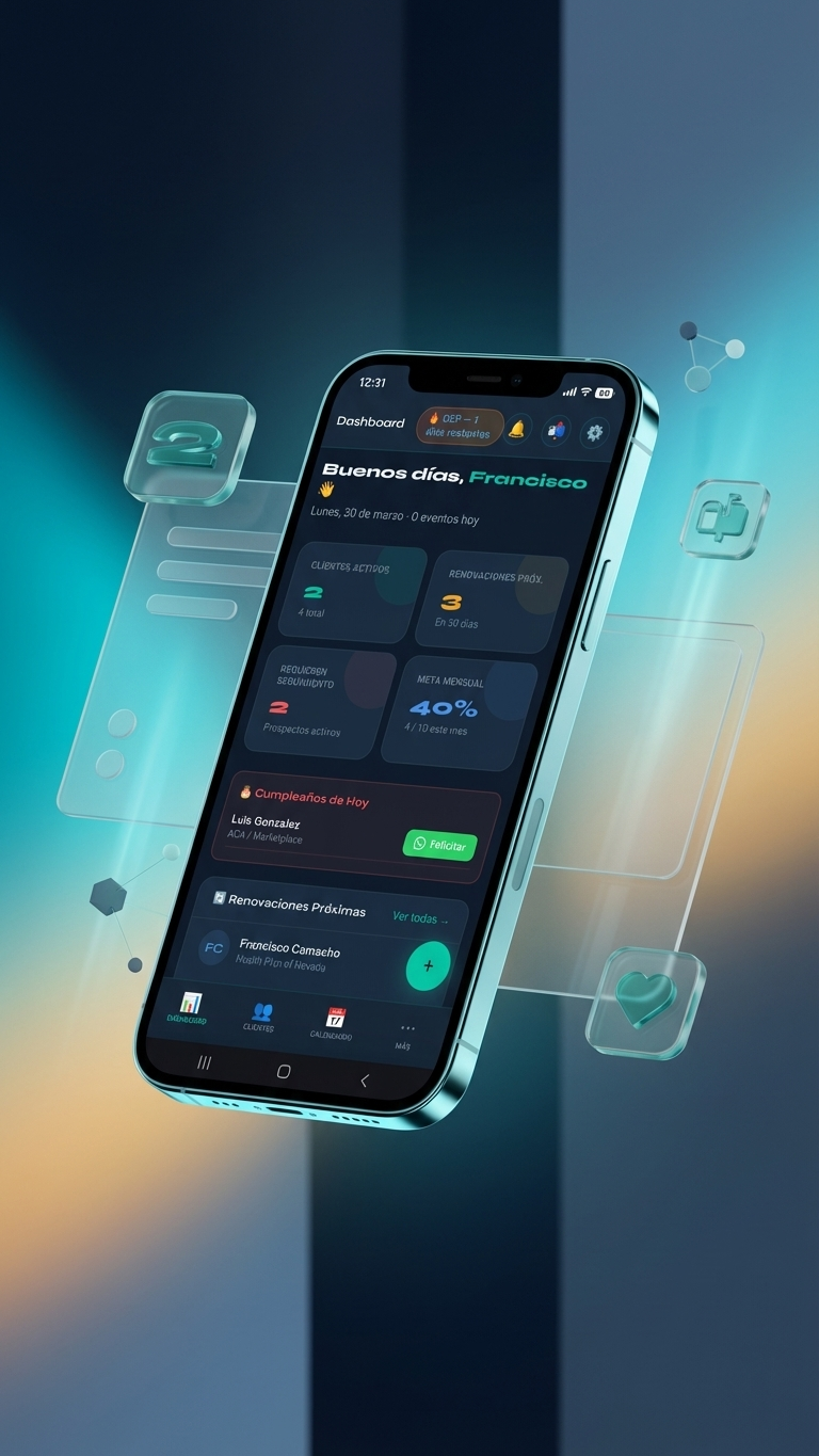AgentPro en uso desde el celular